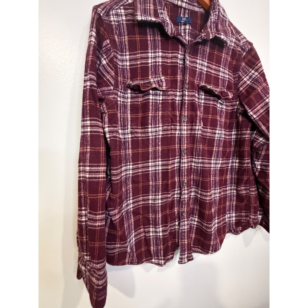 George Flannel Mens‎ Button Up XL Plaid Causal Warm Everyday Classic Country - Picture 3 of 6